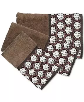 Синатра Хлопок 3 шт. Набор полотенец с блестками Popular Bath, коричневый