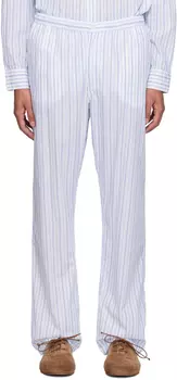 Сине-белые брюки Fadi Soulland