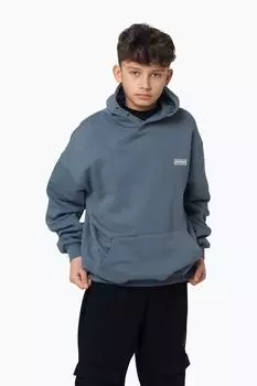 Сине-белый худи с рисунком Hype, синий