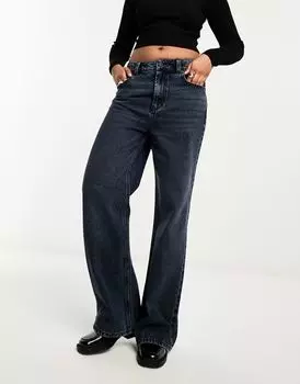 Сине-черные джинсы ASOS Dad