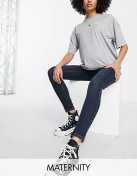 Сине-черные джинсы Jamie Topshop Maternity Over Bump