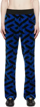 Сине-черные спортивные брюки Lounge Versace
