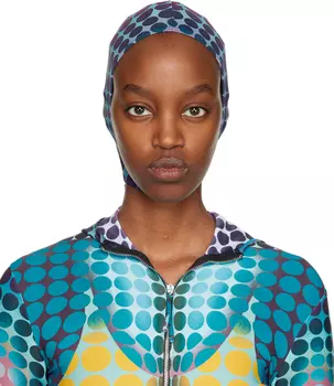 Сине-фиолетовый капюшон Cyber Dot Jean Paul Gaultier