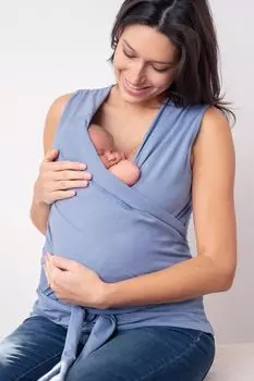 Сине-серый топ Skin to Skin Seraphine, синий