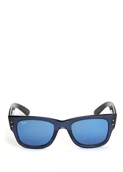 Сине-желтые мужские солнцезащитные очки с узором Ray-Ban