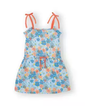 Синее детское платье с принтом Canada House, синий