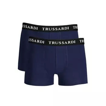 Синее хлопковое нижнее белье Trussardi