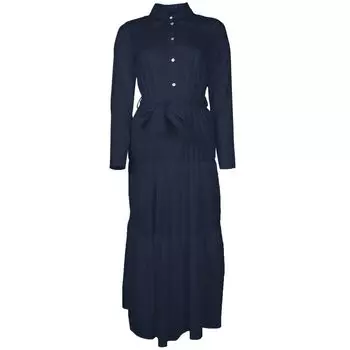 Синее хлопковое платье ALPHA STUDIO