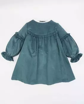 Синее хлопковое платье для девочки Fina Ejerique, синий