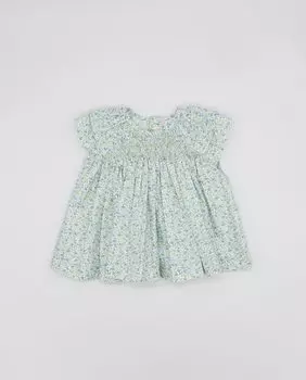 Синее хлопковое платье для девочки Fina Ejerique, синий