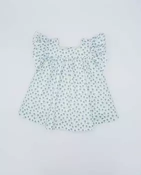 Синее хлопковое платье для девочки Fina Ejerique, синий