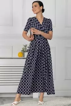 Синее платье макси Kiera спереди Jolie Moi, синий