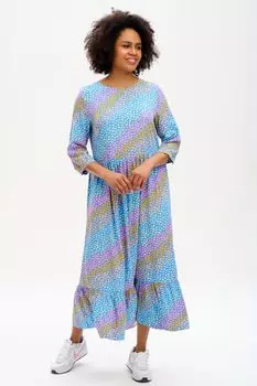 Синее свободное платье Sliding Hearts Suki Sugarhill Brighton, синий