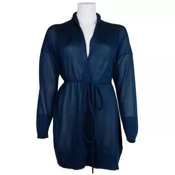 Синее вискозное платье ALPHA STUDIO