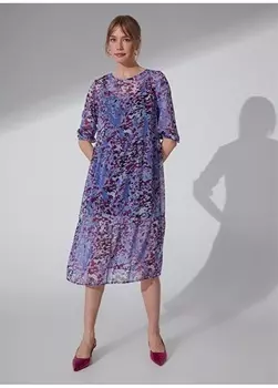 Синее женское платье NGSTYLE