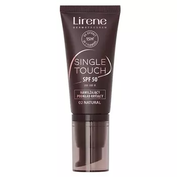 Single Touch Spf50 увлажняющая маскирующая основа 02 натуральный 30 мл Lirene