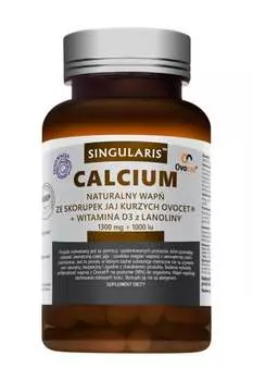 Singularis, Calcium натуральный кальций из скорлупы куриных яиц + витамин D3 из ланолина, биологически активная добавка, 60 капсул