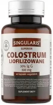 Singularis, Colostrum Лиофилизированное молозиво, 60 капсул.