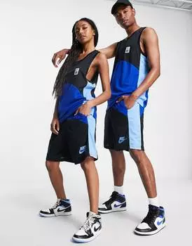 Синие 11-дюймовые шорты унисекс Nike Basketball Starting Five