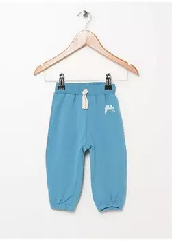 Синие эластичные спортивные штаны с принтом для маленьких мальчиков 22FWB-61 Mammaramma, синий