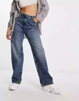 Синие антифитовые джинсы COLLUSION x015