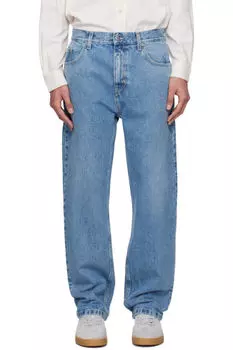 Синие Архивные Прямые Джинсы Axel Arigato