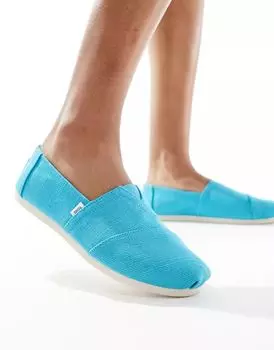 Синие эспадрильи Toms Alpargata