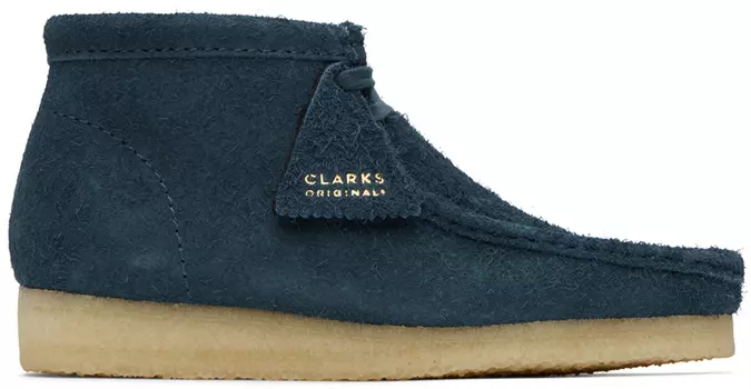 Синие ботинки Clarks Originals Wallabee