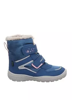 Синие ботинки Gore-Tex для девочек из замши кожи и текстиля CRYSTAL 1-009098-8020-2 Superfit, синий