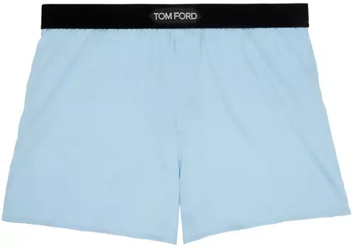 Синие боксеры с нашивками TOM FORD