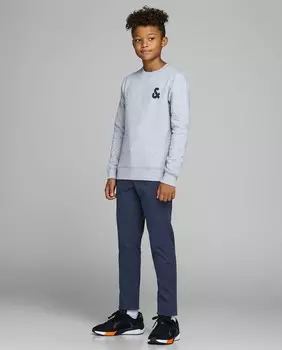 Синие брюки чинос для мальчика Jack & Jones, темно-синий