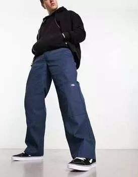 Синие брюки-чинос прямого кроя с двойным коленом Dickies