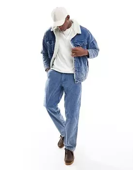 Синие брюки чинос со складками из прямого вельвета Levi's XX CO-ORD