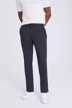 Синие брюки-чиносы приталенного кроя MOSS, синий