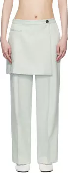 Синие брюки Crosby Sandy Liang