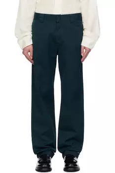 Синие брюки-мастер из твила Carhartt Work In Progress