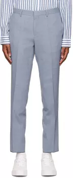 Синие брюки облегающего кроя Hugo