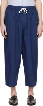 Синие брюки с кулиской Emporio Armani