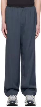 Синие брюки с поясом Balenciaga