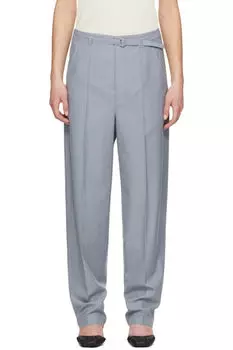 Синие брюки с поясом LEMAIRE