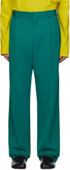 Синие брюки со складками Botter