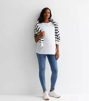 Синие джеггинсы Emilee для беременных с подтяжкой и формованием ягодиц New Look, синий