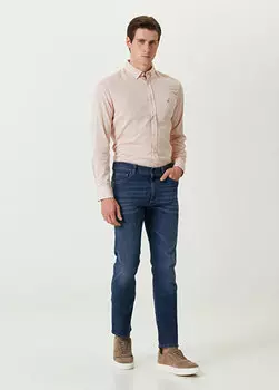 Синие джинсовые брюки Canali