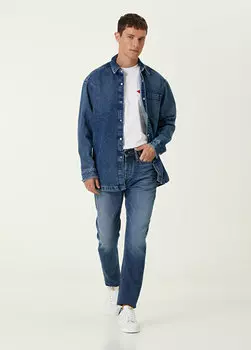 Синие джинсовые брюки Denham