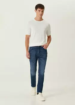 Синие джинсовые брюки Isaia