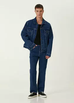 Синие джинсовые брюки Msgm