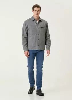 Синие джинсовые брюки Zegna