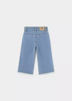Синие джинсовые широкие джинсы для девочек MAYORAL, синий
