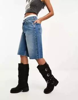 Синие джинсовые шорты ASOS