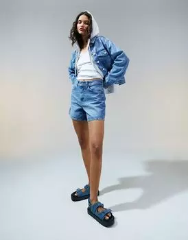 Синие джинсовые шорты ASOS DESIGN